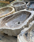 Natural Fossilised Wood Basin 