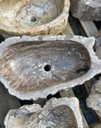 Natural Fossilised Wood Basin 