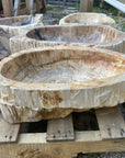 Natural Fossilised Wood Basin 