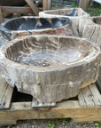 Natural Fossilised Wood Basin 