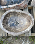 Natural Fossilised Wood Basin 