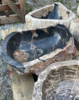 Natural Fossilised Wood Basin 