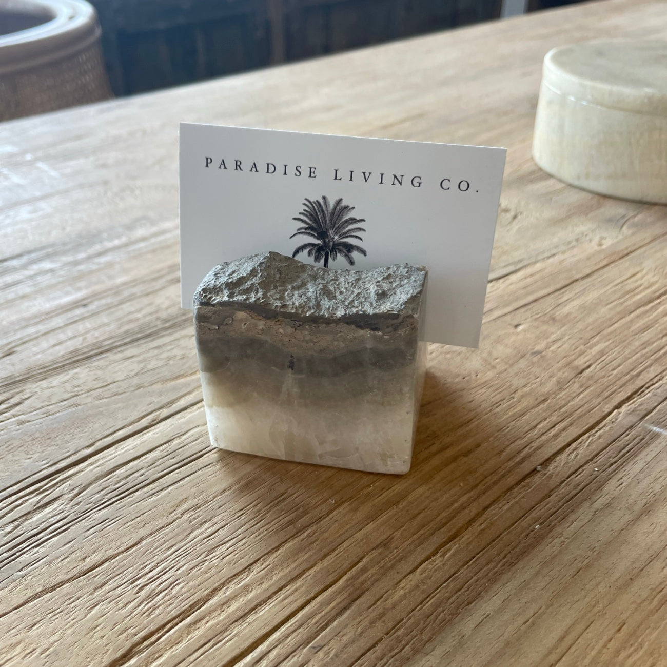 Natural Onyx Card Holder