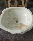 Natural Onyx Stone Basin 18 - 46 x 42 x 15cm