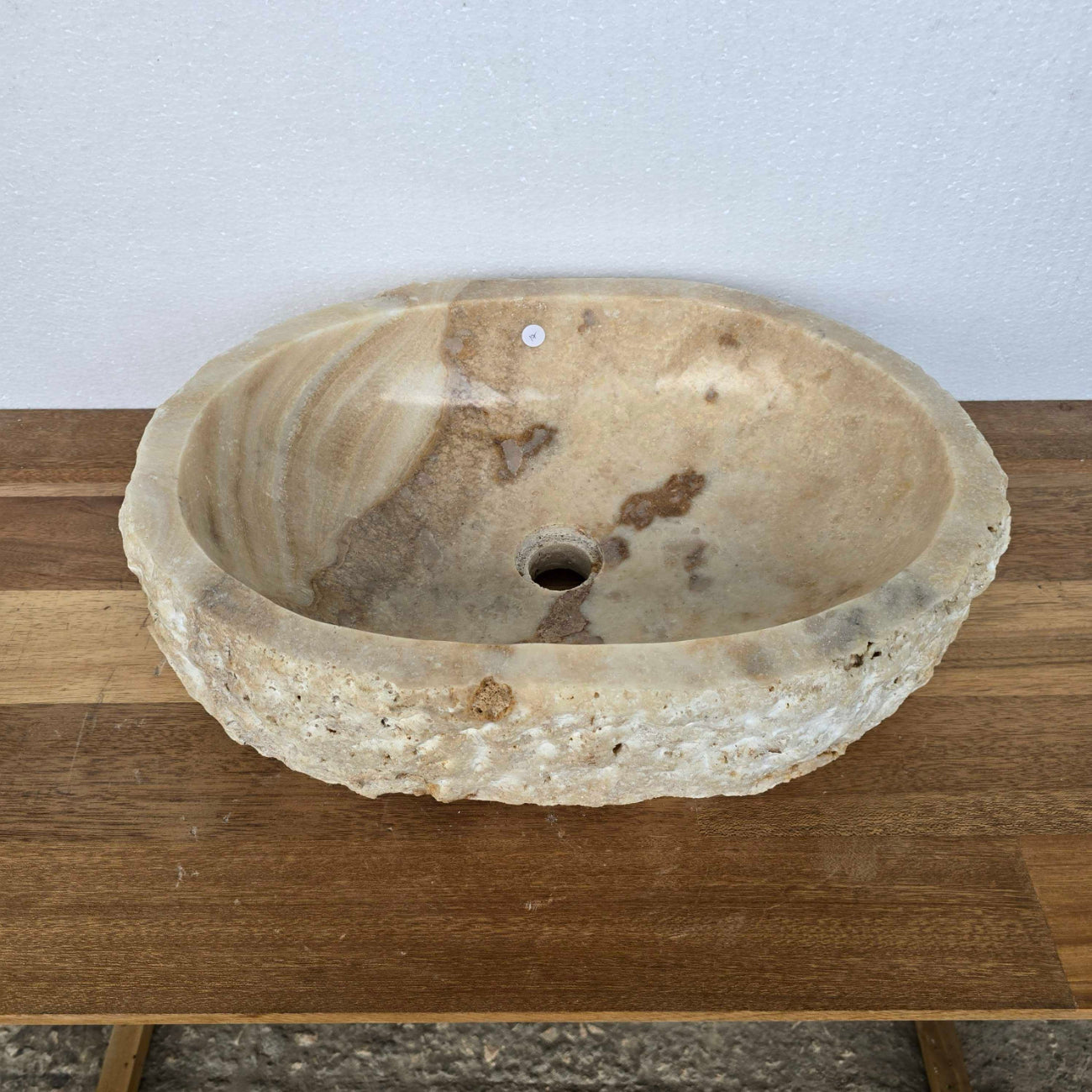 Natural Onyx Stone Basin 33 - 52 x 38cm