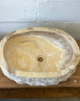 Natural Onyx Stone Basin 51 - 53 x 40 x 15cm