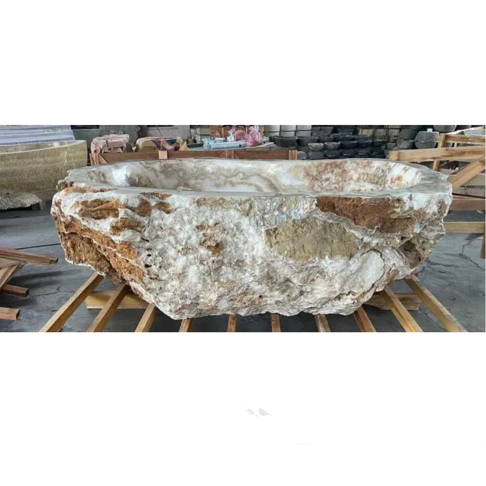 Natural Onyx Stone Bath | Made To Order