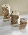Large Natural Onyx Stone Candle Holder