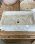 Natural Rectangle Marble Stone Basin 05
