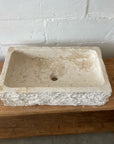 Natural Rectangle Marble Stone Basin 06