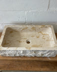 Natural Rectangle Marble Stone Basin 07