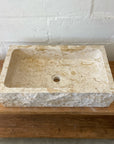 Natural Rectangle Marble Stone Basin 09