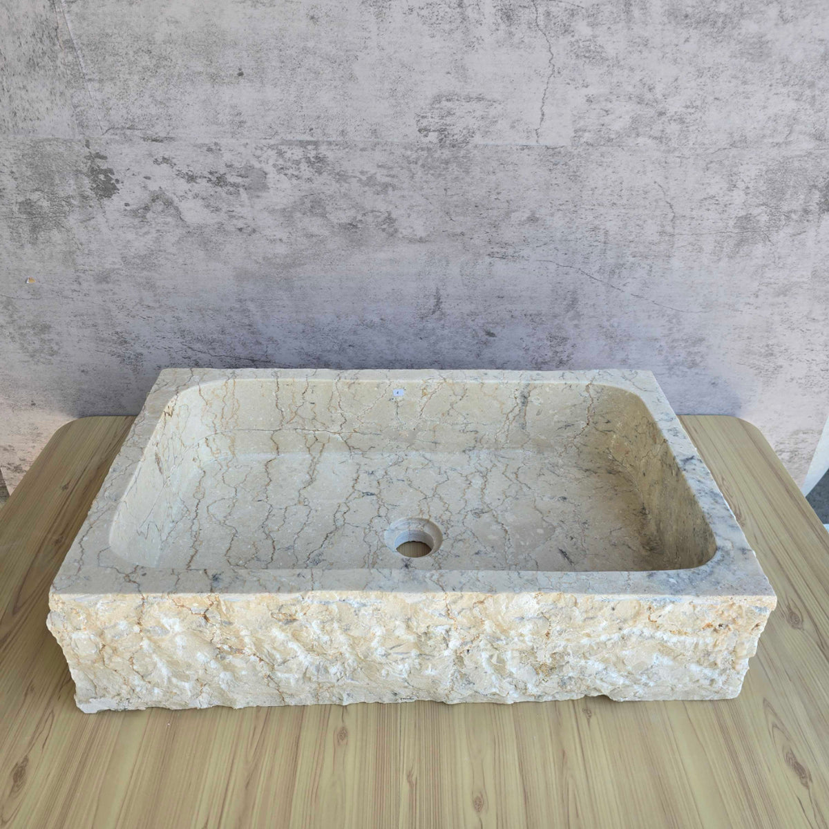 Natural Rectangle Marble Stone Basin 14