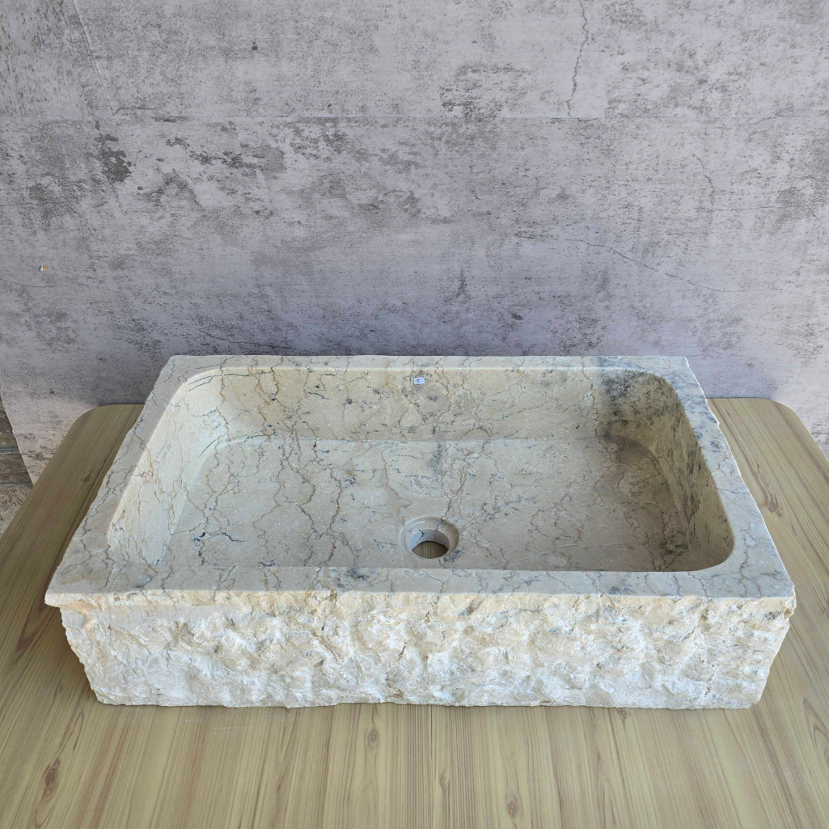 Natural Rectangle Marble Stone Basin 15