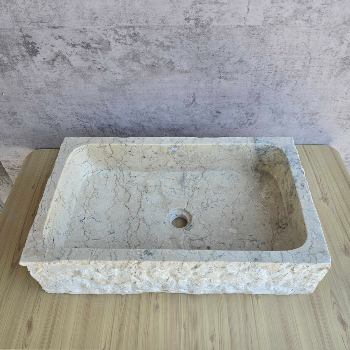 Natural Rectangle Marble Stone Basin 15
