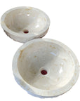 Natural Round Marble Stone Basin 