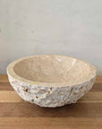 Natural Round Marble Stone Basin 07 | Pre Order - Arriving End Nov