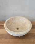 Natural Round Marble Stone Basin 11 | Pre Order - Arriving End Nov