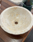 Natural Round Marble Stone Basin 11
