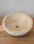 Natural Round Marble Stone Basin 12  | Pre Order - Arriving End Nov
