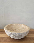 Natural Round Marble Stone Basin 12  | Pre Order - Arriving End Nov