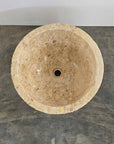 Natural Round Marble Stone Counter Basin 02  | Pre Order - Arriving End Nov
