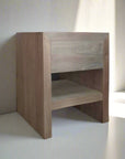 Natural Teak Bedside Table