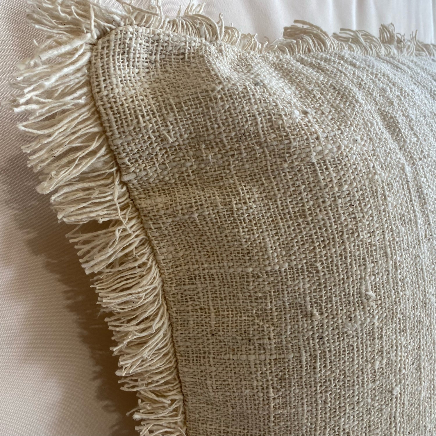 Natural Woven Lumbar Cushion 50x100cm