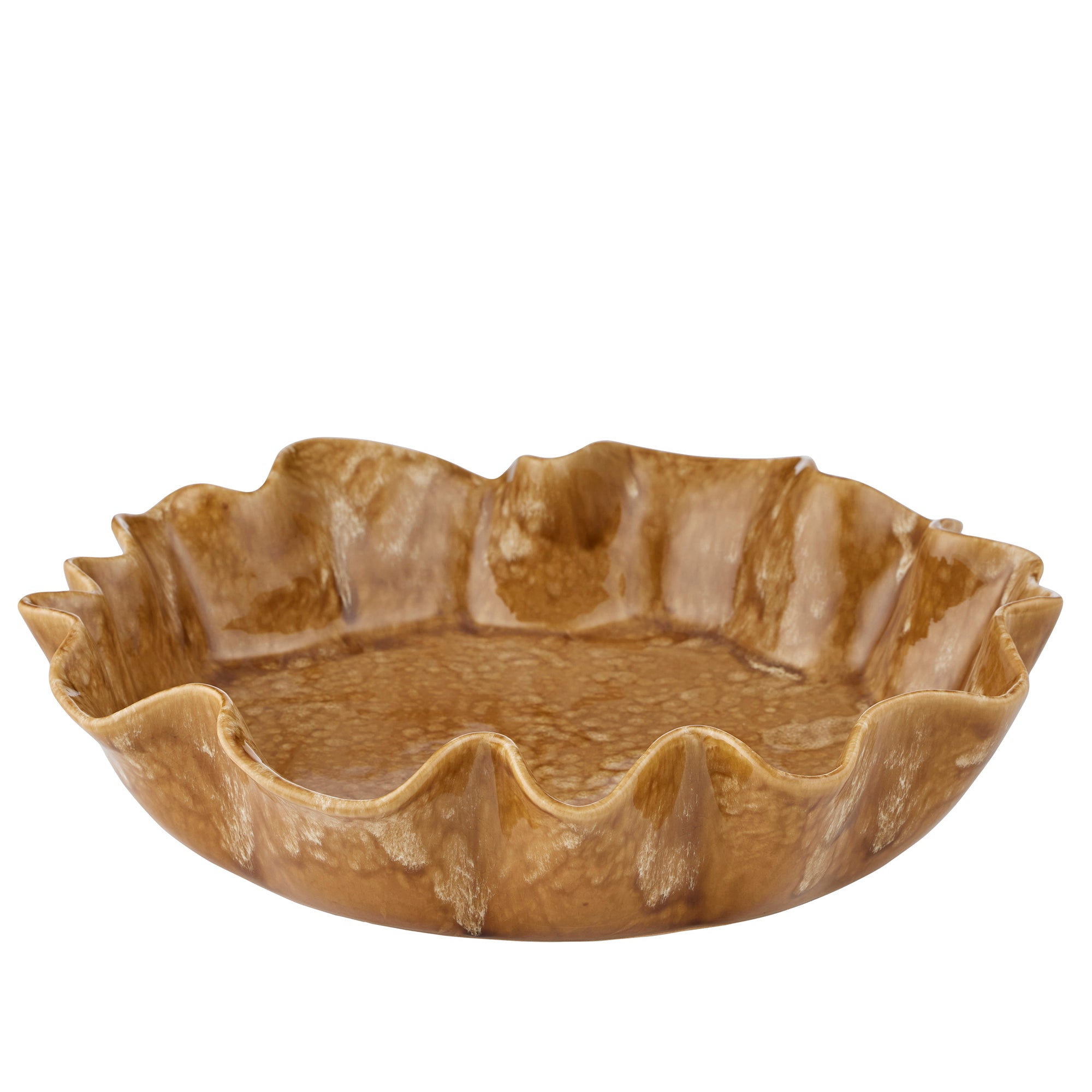 Seth Ceramic Bowl 40x9cm Mustard