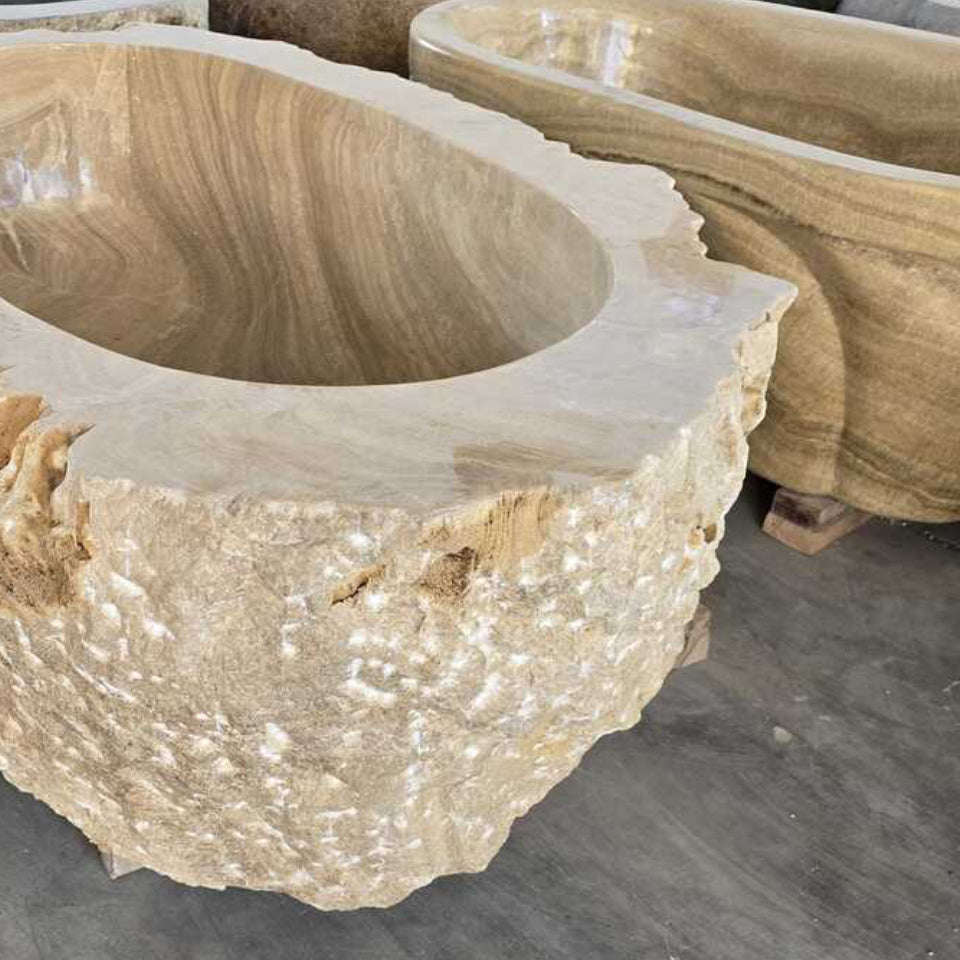 Natural Onyx Stone Bath | Made To Order