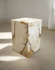 White Onyx Side Table