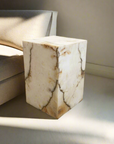 White Onyx Side Table