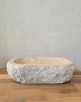 Oval Natural Marble Stone Basin 03  | Pre Order - Arriving End Nov