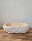 Oval Natural Marble Stone Basin 04 | Pre Order - Arriving End Nov
