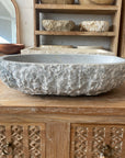 Oval Natural Onyx Stone Basin 01- 59.5x 41 x 15cm