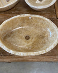 Oval Rugged Onyx Stone Basin 