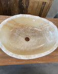 Oval Rugged Onyx Stone Basin 