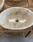 Oval Rugged Onyx Stone Basin 