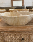 Oval Rugged Onyx Stone Basin 