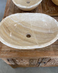 Oval Rugged Onyx Stone Basin 