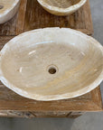 Oval Rugged Onyx Stone Basin 