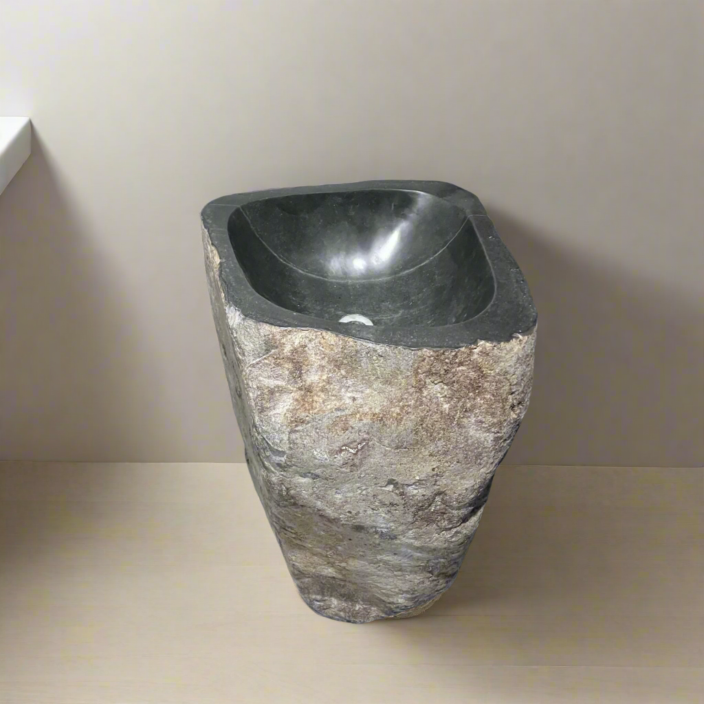 River Stone Pedestal Basin  | Assorted Styles