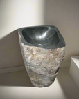 River Stone Pedestal Basin  | Assorted Styles