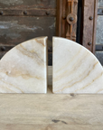 Polished Arc Onyx Stone Book Ends