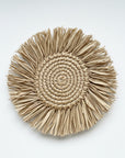Natural Woven Raffia Coasters