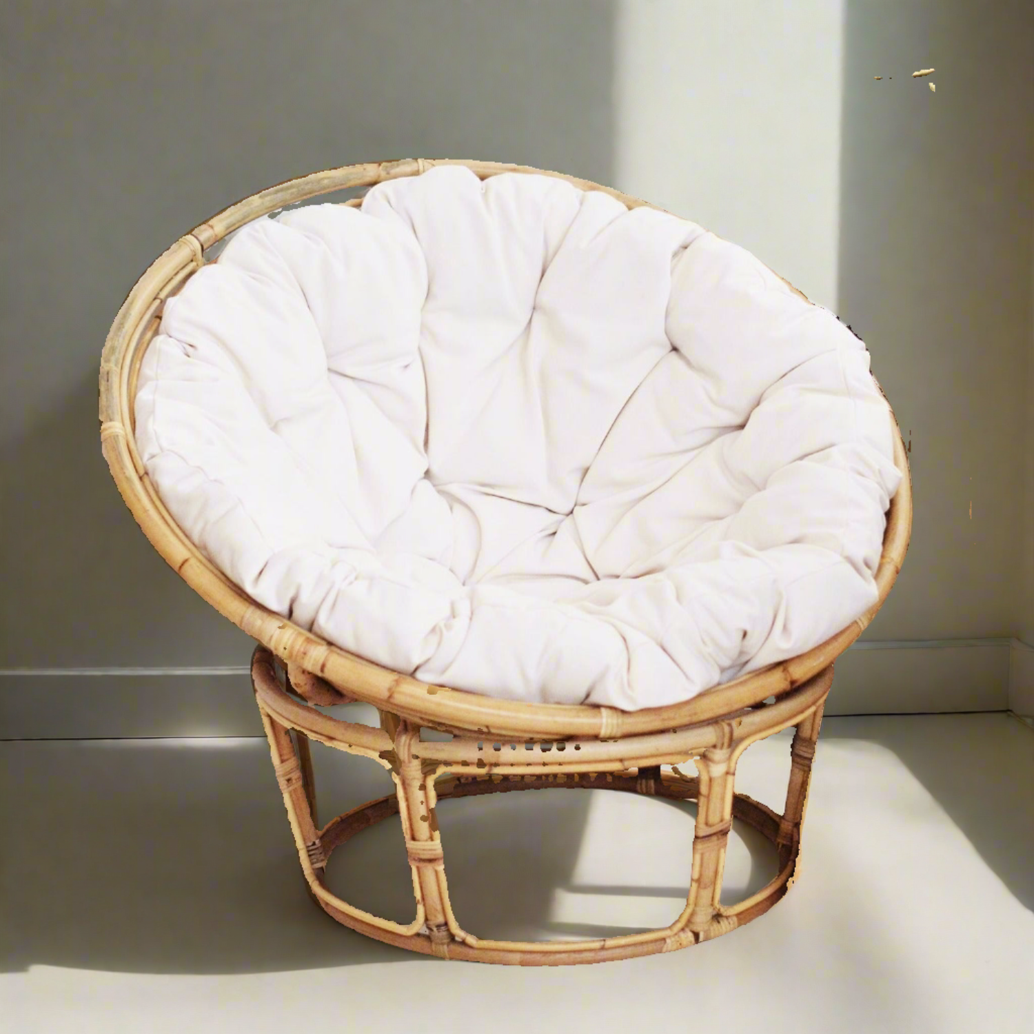 Single Rattan Papasan Chair – Paradise Living - Main Image