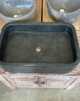 Rectangle Andesite Stone Basin 01