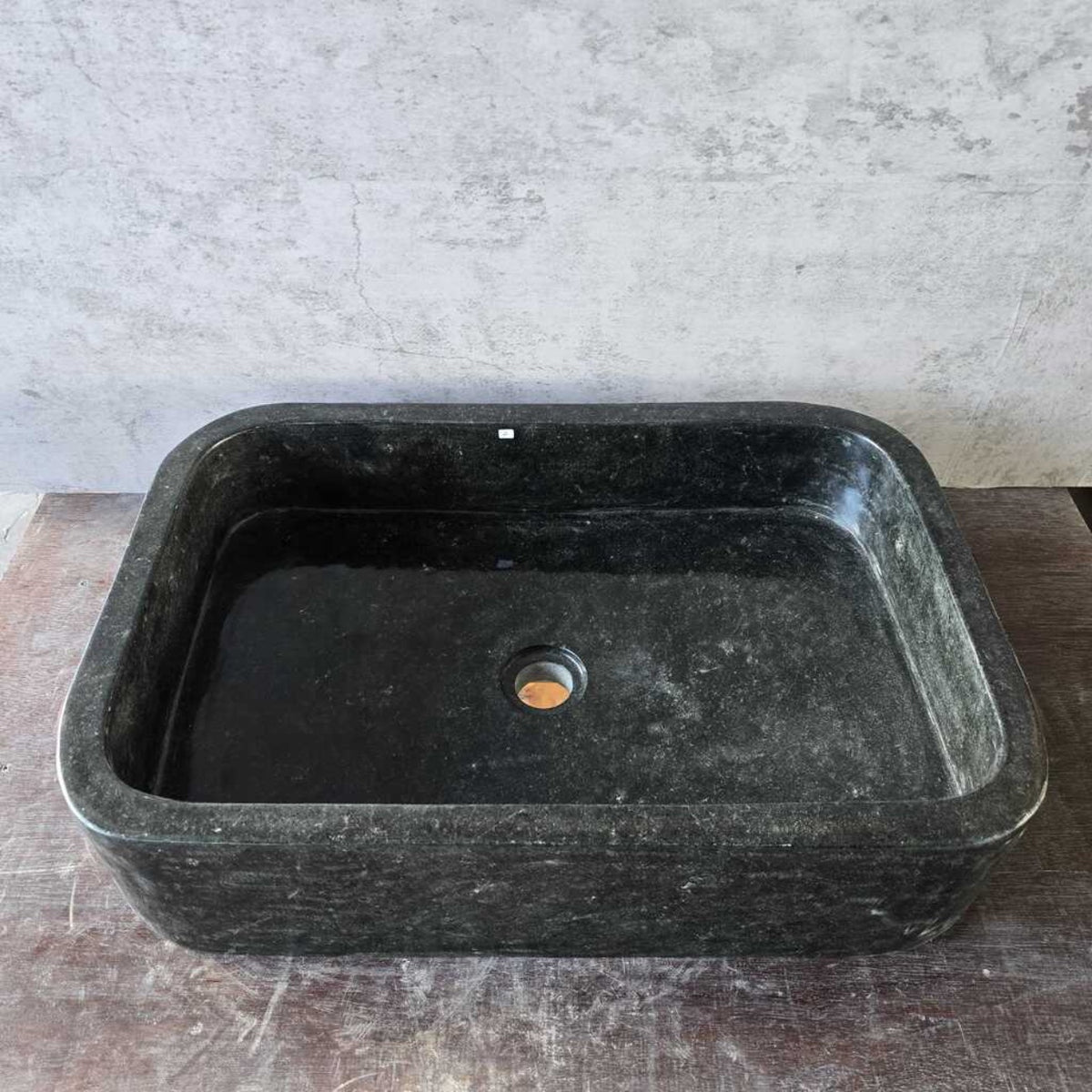 Rectangle Andesite Stone Basin 02