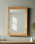 Rectangular Rattan Mirror 70x100cm
