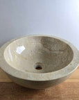 Round Beige Marble Stone Basin 05 | Pre Order
